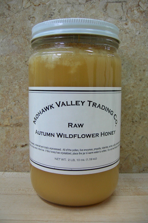 Raw Autumn Wildflower Honey, 2LB, 10oz., Glass Jar