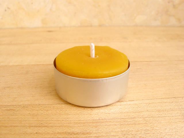 100% Pure Beeswax Tea Light Candles